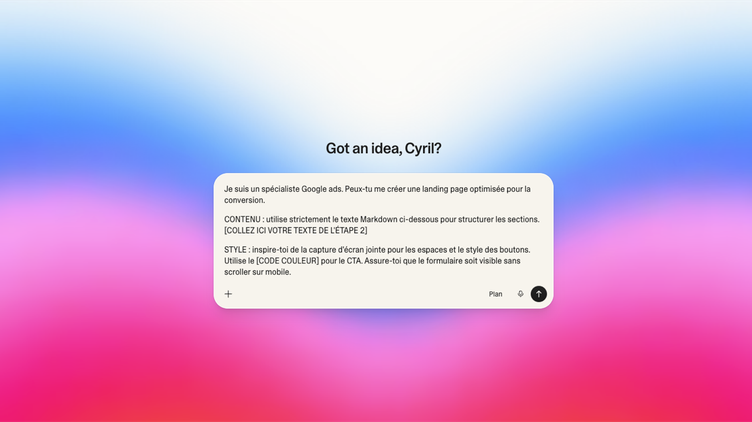 Comment créer une landing page Google ads avec Lovable