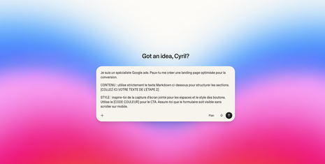 Comment créer une landing page Google ads avec Lovable