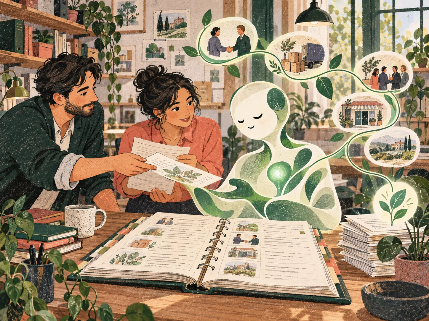Une équipe transmet son historique commercial à un assistant qui raisonne sur des faits réels